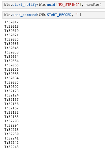 Python Receive Polling Time Data