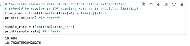 PID Sample Rate